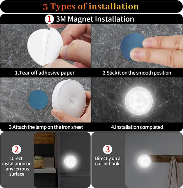 Thumbnail 6 de Daphomeu 6 Pack Motion Sensor Lights