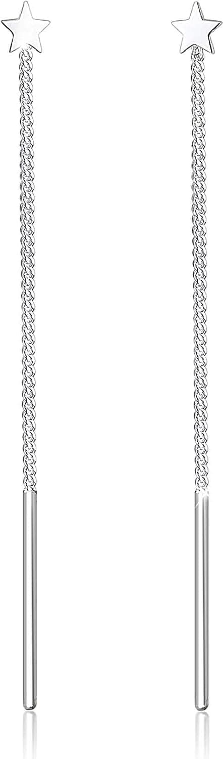 Detalle de Elli Damen-HĂ€ngeohrringe Stern-Design đ