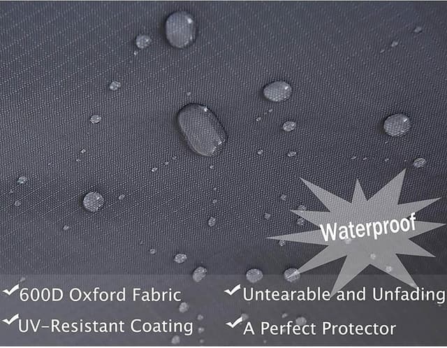 Thumbnail 6 de PATIO PLUS Patio Parasol Cover (153 x 30 x 30cm) – Grey, waterproof 600D Oxford with drawstring base