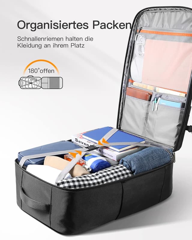 Detalle de Inateck 42L Handgepäck Rucksack für Laptop