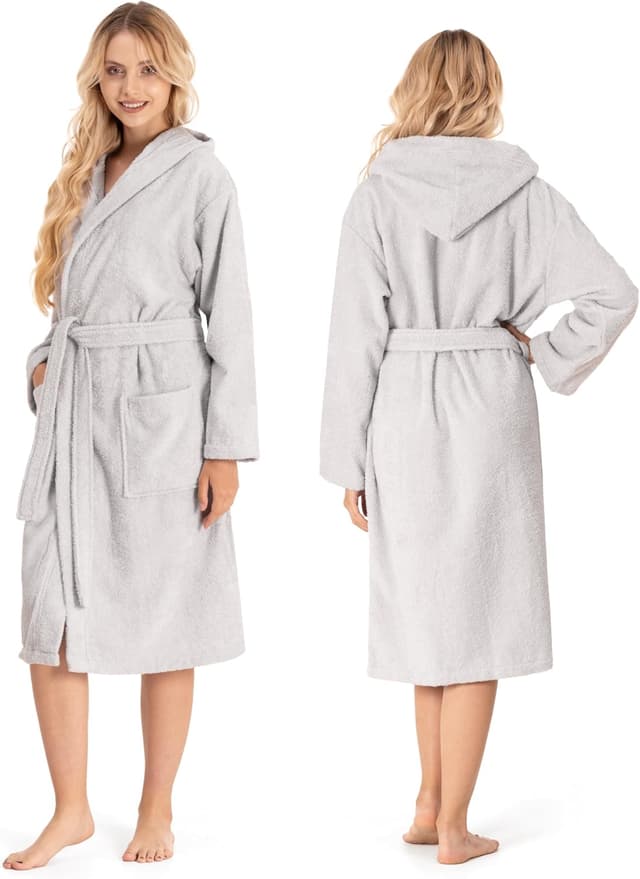 Thumbnail 1 de Twinzen Bademantel Damen 100% Baumwolle