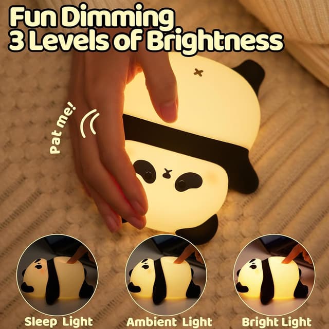 Detalle de Rechargeable Panda Night Light with Timer