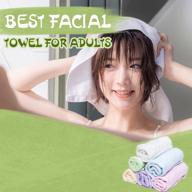 Detalle 2 de Bamboo baby face towels set of 6