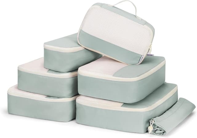 Thumbnail 6 de Narwey 7-piece packing cube set for suitcases, backpacks and carry on – Dusty Pink