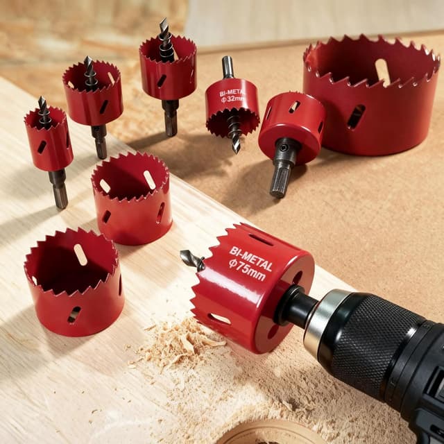 Thumbnail 6 de DURI bi-metal hole saw set, 20mm-100mm