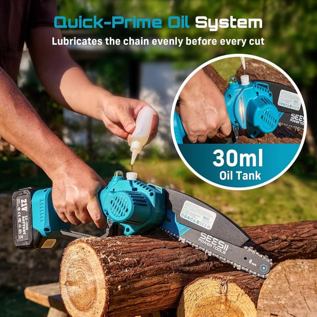 Thumbnail 6 de SEESII 8 inch mini chainsaw 900W