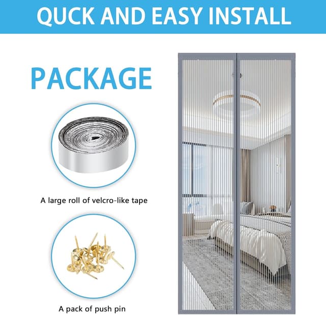 Thumbnail 3 de RnCop Magnetic Screen Door fits 90×210cm