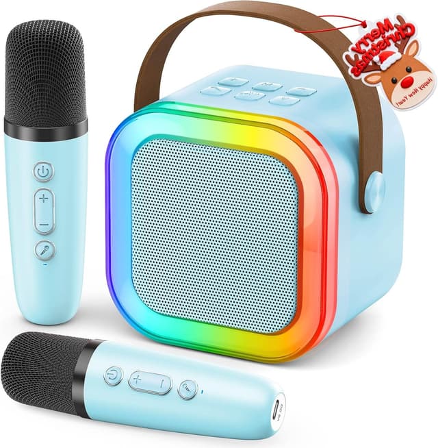 Detalle de Portable Karaoke Mini Microphone Bluetooth Speaker 1 🎤