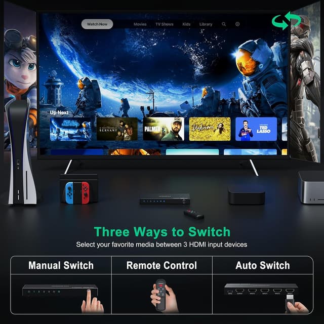 Thumbnail 4 de AVIDGRAM HDMI Switch 4 Port 4K 60Hz