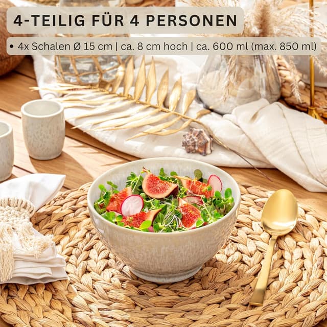 Detalle 2 de Sänger Korfu Schüssel Set 4 teilig 600 ml