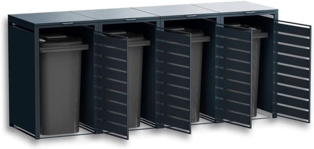 Detalle 2 de Metzler 4er Mülltonnenbox 240L, 240L