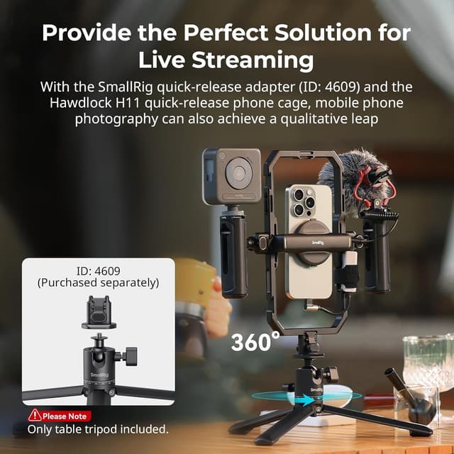 Thumbnail 4 de SMALLRIG 4630 Mini trépied 5 kg