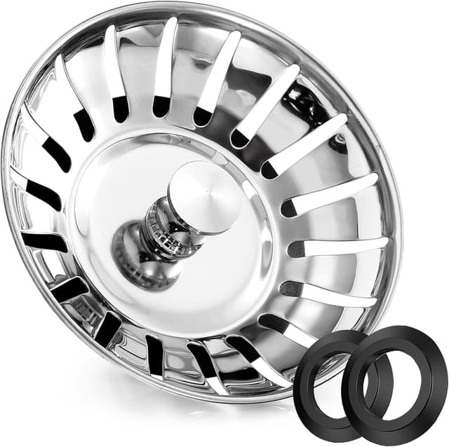 Imagen de Stainless Steel Kitchen Sink Strainer Plug 82mm en OfertitasTOP