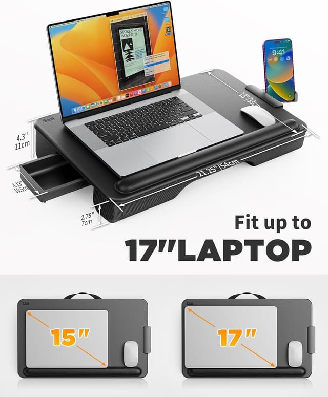 Thumbnail 6 de SAIJI Laptopkissen 54×33 cm bis 17 Zoll