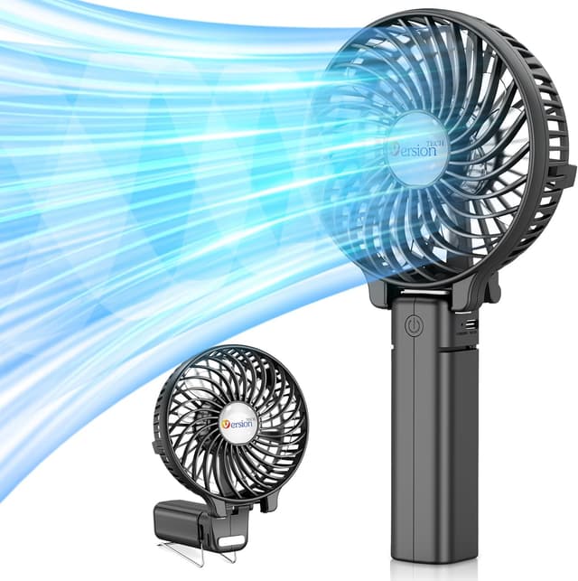 Detalle de VersionTech Hand Held Fan 3-speed portable fan