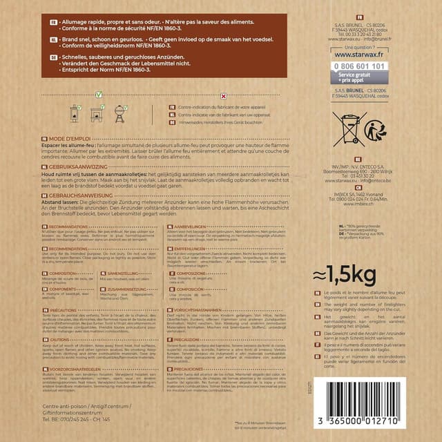 Thumbnail 6 de STARWAX Anzündwolle im 100er Pack – saubere, geruchsfreie Schnellzündung für BBQ & Kamin