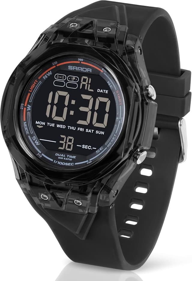 Thumbnail 6 de TICKEEN orologio digitale sportivo da uomo multifunzione impermeabile con allarme, conto alla rovescia e luce