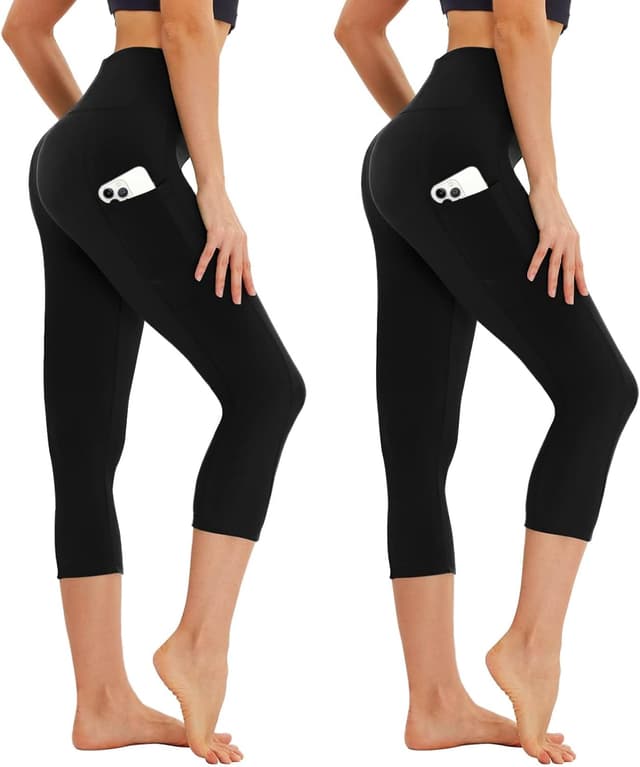 Detalle de AMIYOYO Capri Leggings mit Taschen 3/4