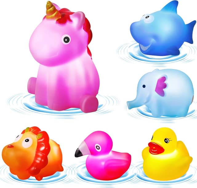 Detalle de Jovicos Baby Light Up Bath Toys 6 PCS