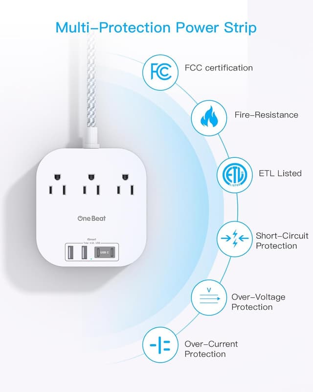 Thumbnail 4 de One Beat Power Strip 22.5W USB-C Charging Station ๐
