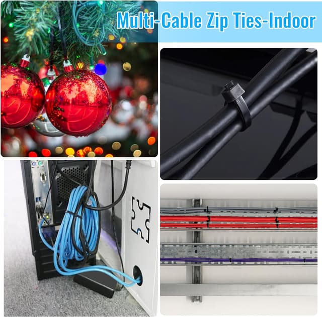 Thumbnail 6 de Kabelbinder Schwarz 300 mm 8 mm