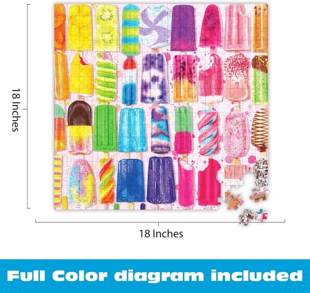 Detalle de Buffalo Games Frosty Treats (Lars Stewart) 300-Piece Large Jigsaw Puzzle for Adults