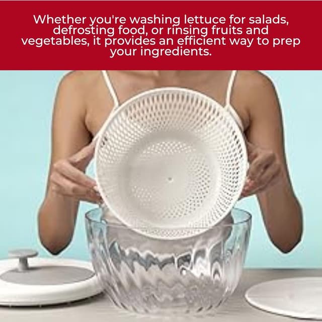 Thumbnail 4 de Guzzini Spin e Store Kitchen Active – Ensaladera con Tapa 🥗