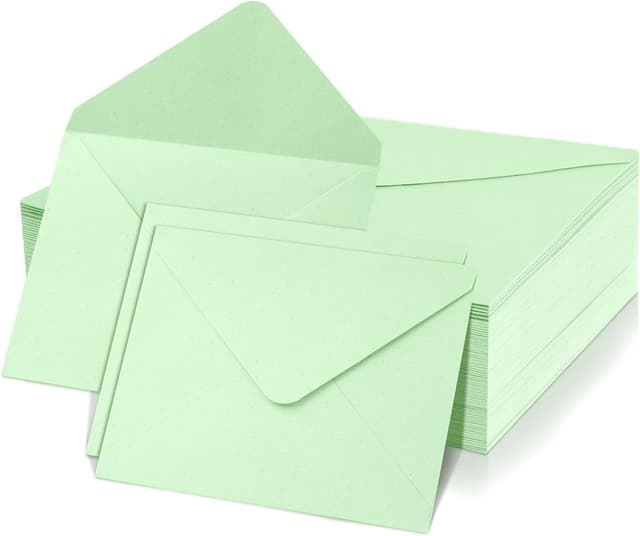 Detalle de Romon Buste di Carta 50 pezzi, kraft 120 g/m² per inviti ✉