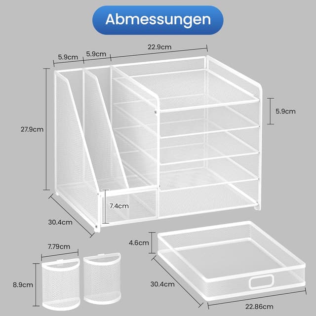 Thumbnail 4 de VITVITI Schreibtisch Organizer 5 Ebenen