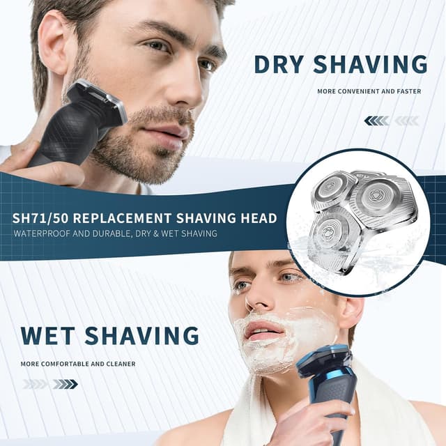 Detalle 2 de Testine per rasatura SH71/50 compatibili con rasoi serie S5000, S7000 e SH60/70 e SH71/50