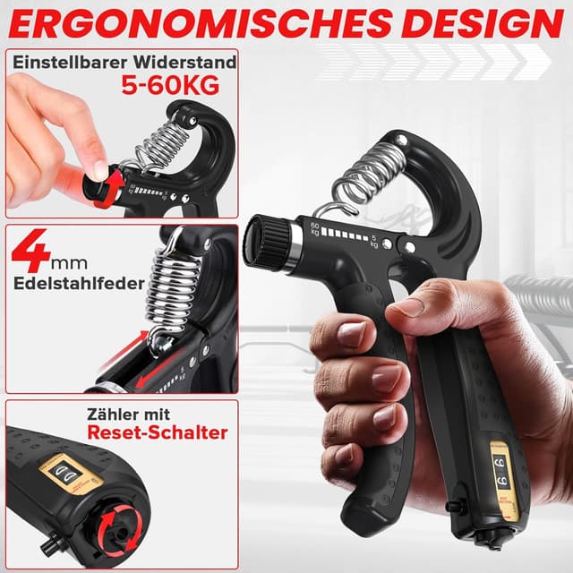 Detalle 2 de FUNFLEX Handtrainer Fingertrainer 5–60 kg