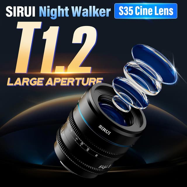 Detalle de SIRUI Night Walker 24mm T1.2 cine lens