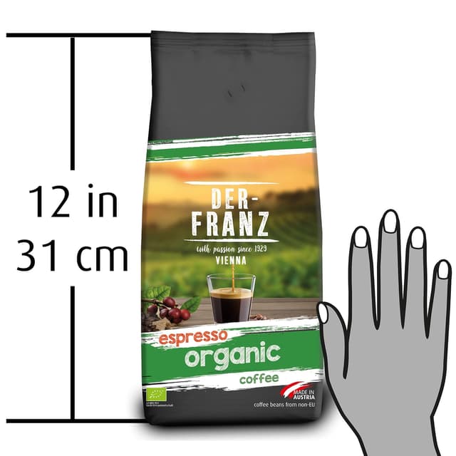 Thumbnail 6 de Der-Franz Espresso Bio Kaffee ganze Bohne (1000 g) – für weiche Crema & kräftigen italienischen Geschmack
