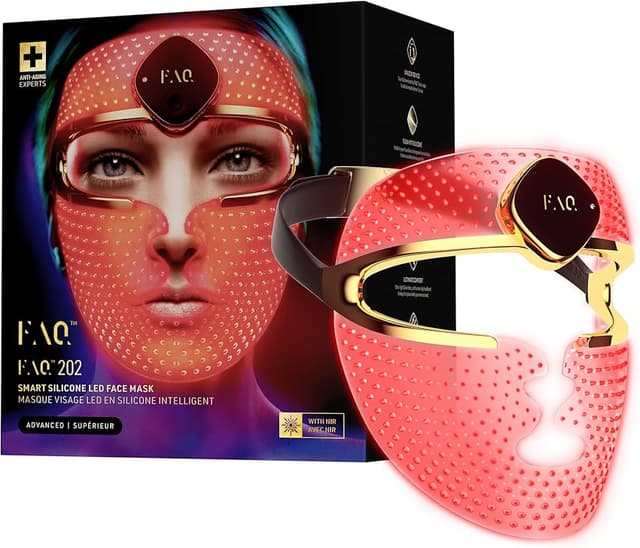 Detalle de FAQ 202 Máscara Facial de Luminoterapia NIR + 7 LED 🌟