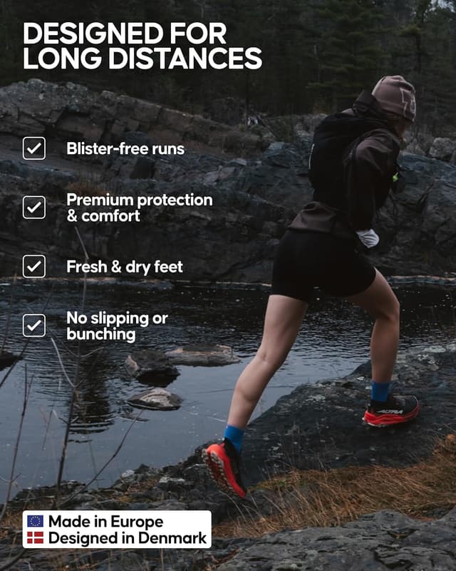 Detalle de DANISH ENDURANCE Performance Running Socks 3-pack