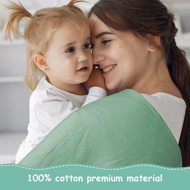 Thumbnail 4 de Aolso Bébé Couverture 120 x 120 cm mousseline