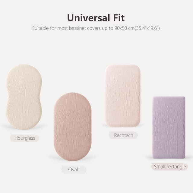 Detalle 1 de Susurration Moses Basket Sheets 90x50