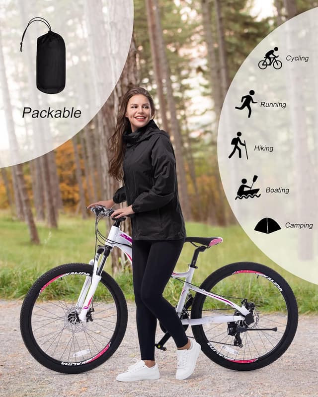 Detalle 1 de 33,000ft women’s rain jacket, packable