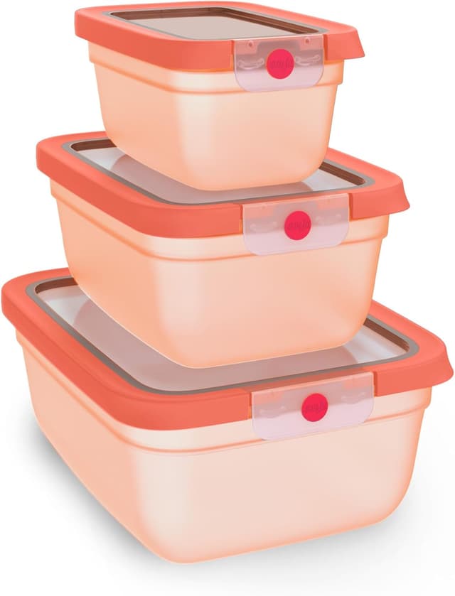 Imagen de Emsa oneClick, 3 boîtes hermétiques, fraîcheur 2x plus longue ⚙ en OfertitasTOP