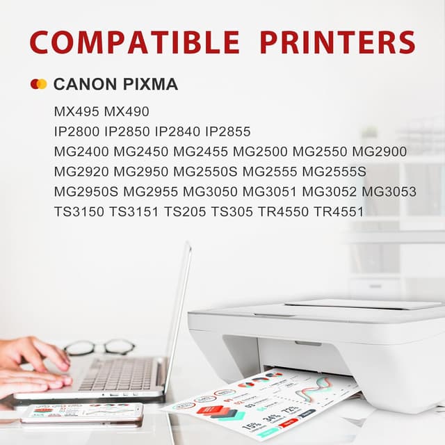 Detalle 2 de MYCARTRIDGE PHOEVER PG‑545XL CL‑546XL cartuchos 2 unidades