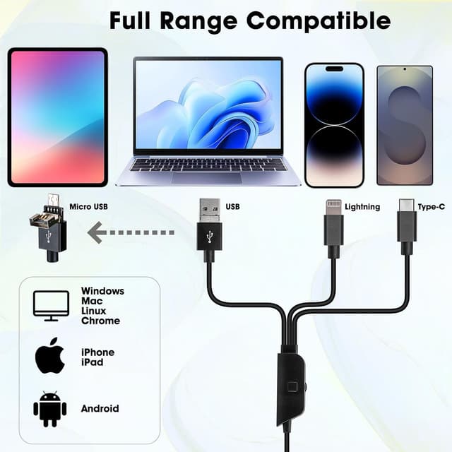 Thumbnail 1 de Ninyoon Full HD 1080P USB Microscope 50-1000X
