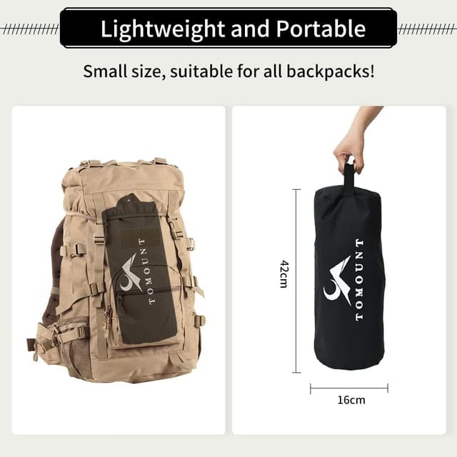 Detalle de Lightweight camping cot with 7075 poles