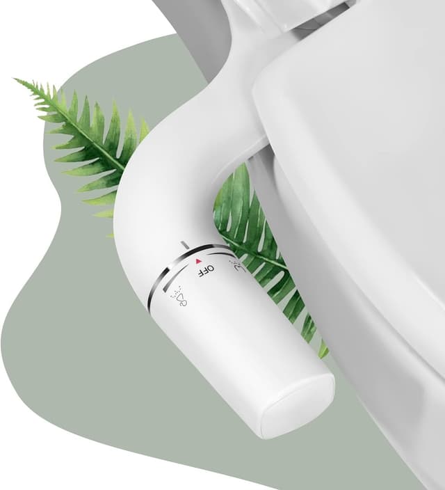 Detalle de SAMODRA Ultra-Slim Cold Water Bidet “Classic 7.0” non-electric dual nozzle toilet seat attachment