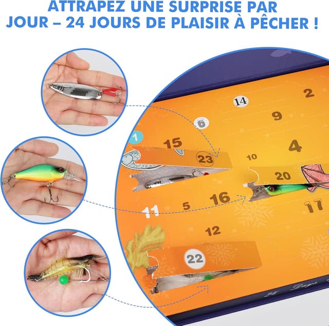 Detalle de TRUSCEND kit leurres de pêche 24 pièces