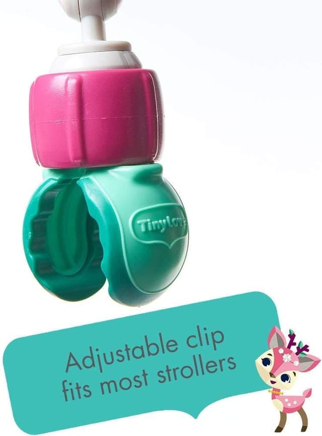 Detalle 2 de Tiny Love Sunny Stroll Activity Arch with Rattle Toys (0m+) – Adjustable Clip Pram/Pushchair Arch