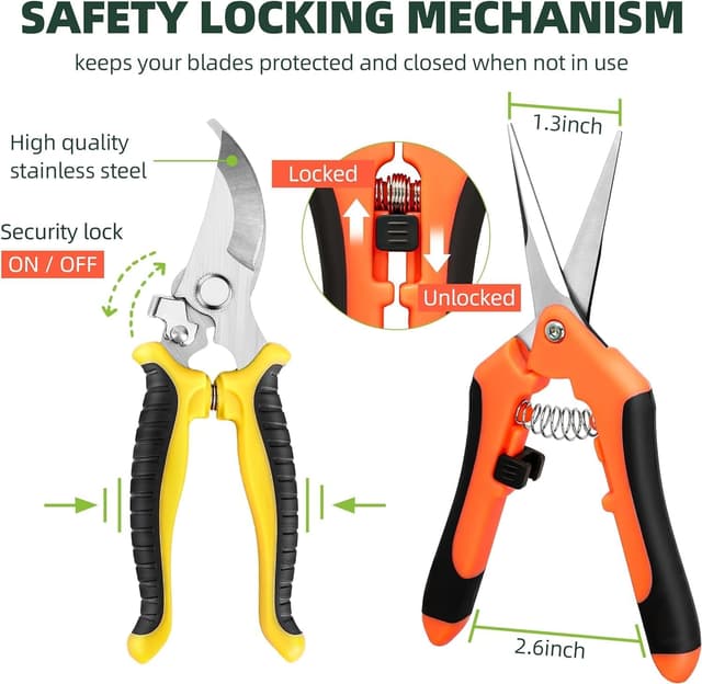 Thumbnail 1 de Secateurs Pruning Scissors 3 Pack