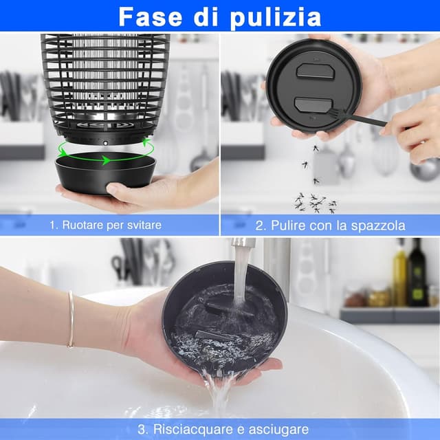 Thumbnail 6 de PALONE Lampada antizanzare elettrica 20 W con rete UV e copertura fino a 100 m²