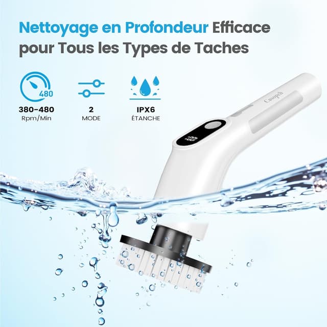 Thumbnail 1 de Brosse rotative 8 tĂŞtes 2000 mAh đź§˝