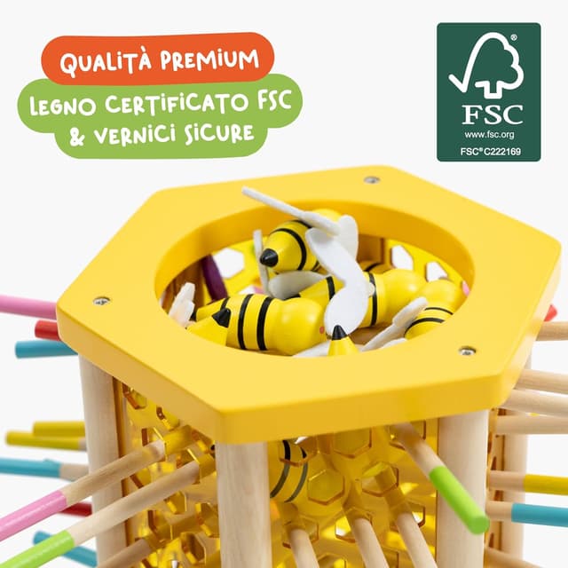 Thumbnail 6 de Nene Toys BEEFALL Grande gioco Montessori 4-in-1