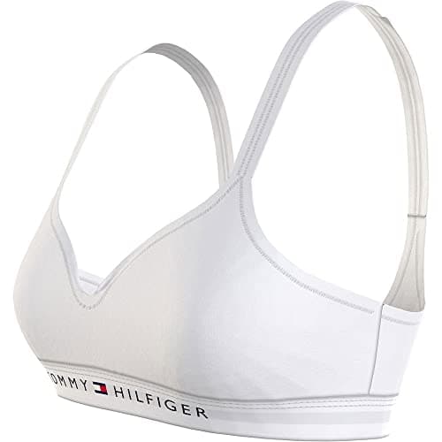 Detalle de Tommy Hilfiger Lift Bralette blanco M 95% algodón